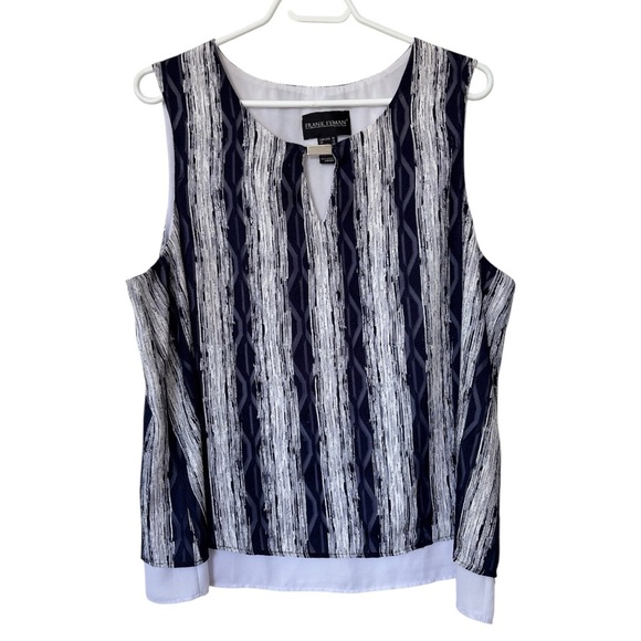 ✨Frank Lyman Abstract Sleeveless Blouse - Size 16 - Picture 1 of 6